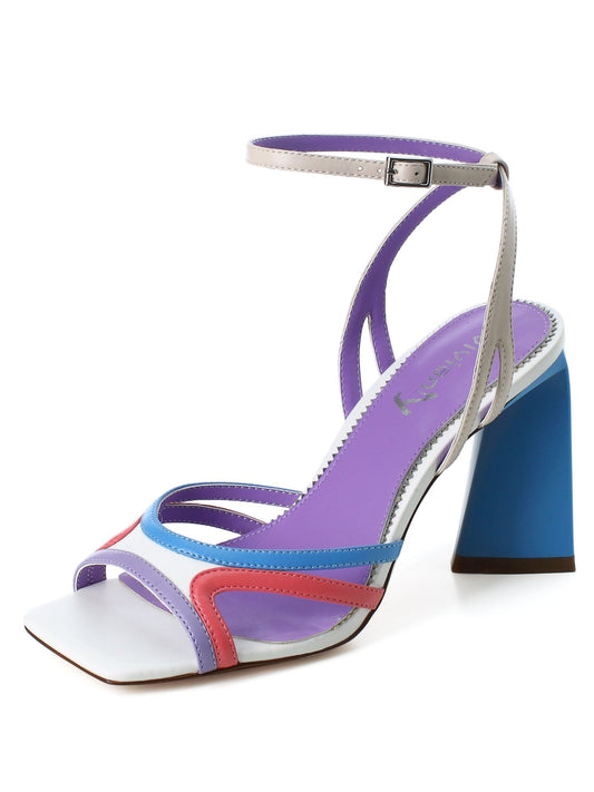 Alice 92 Multicolored Strappy Stiletto Heels - Vivianly Shoes -