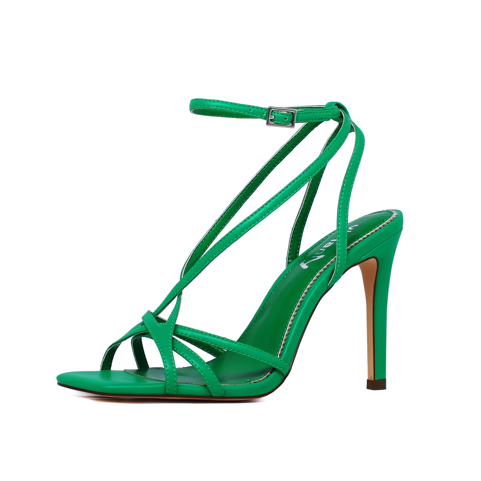 Esme 100 Crisscross Strappy Stiletto Heels - Vivianly Shoes - Stilettos