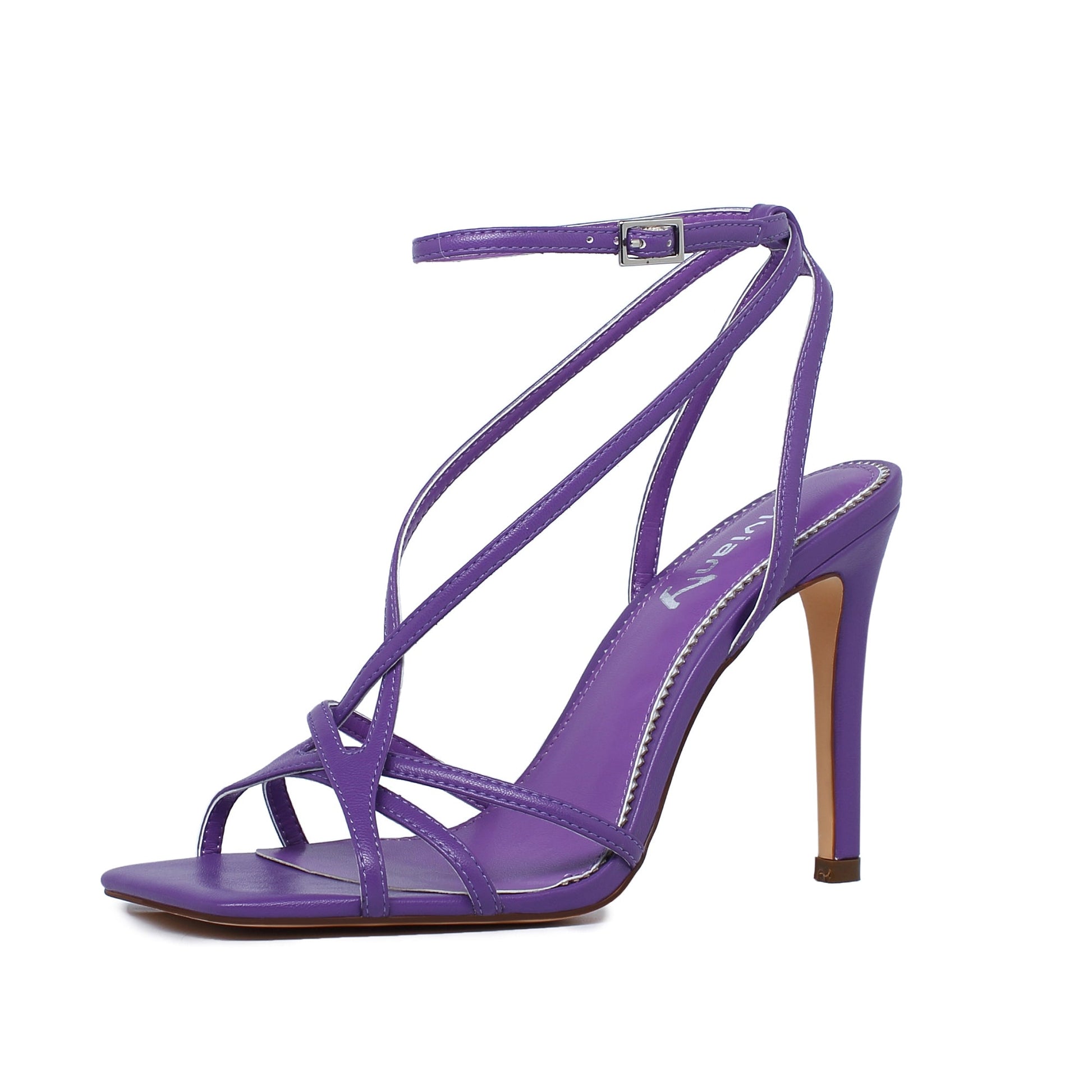 Esme 100 Crisscross Strappy Stiletto Heels - Vivianly Shoes - Stilettos