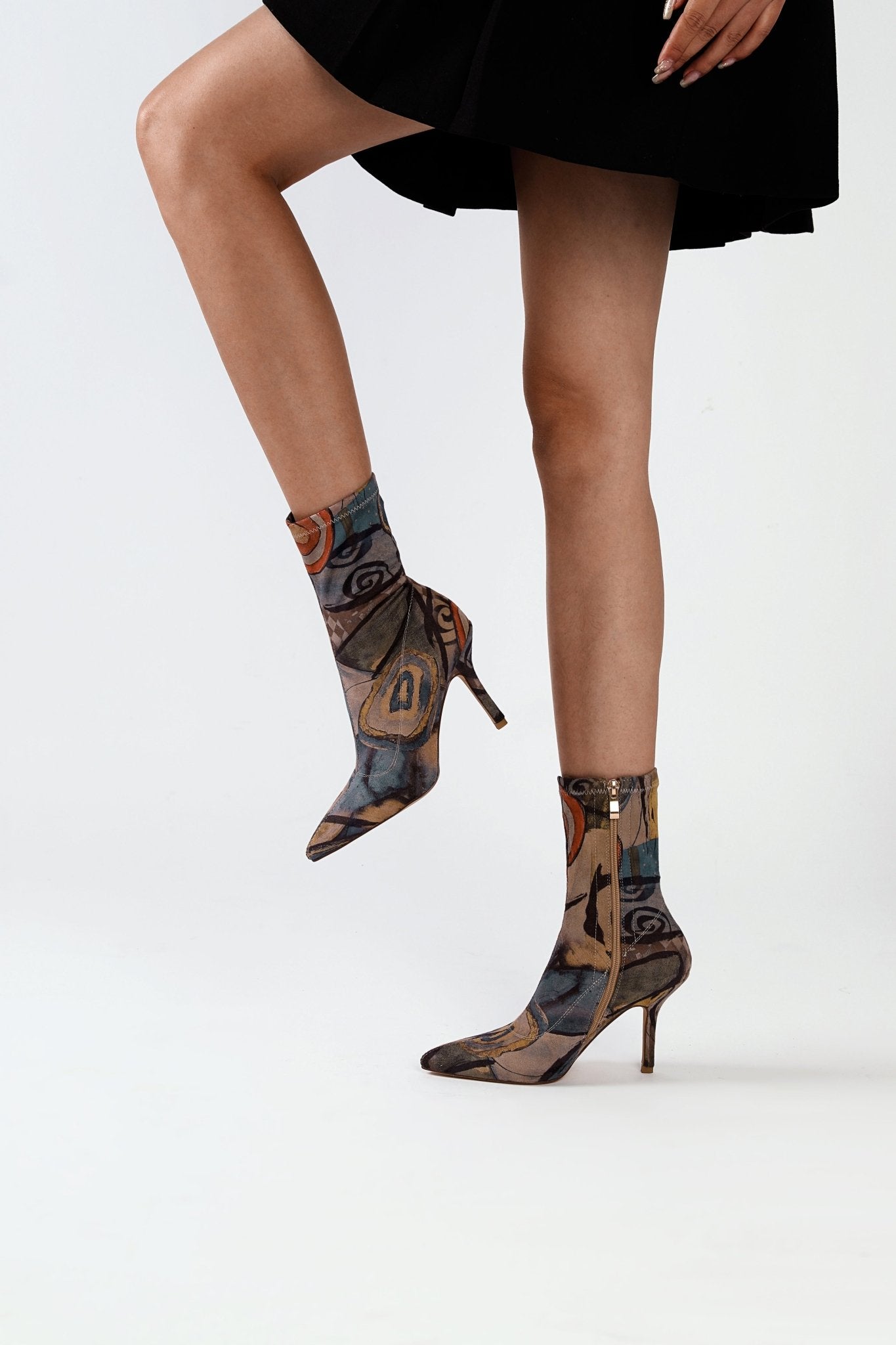 Georgia 89 Art Print Mid Calf Boots - vivianly | Shoes Handcrafted with Love - Mid Calf Boots