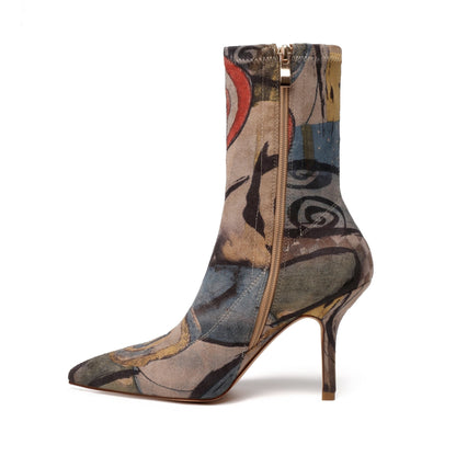 Georgia 89 Art Print Mid Calf Boots - vivianly | Shoes Handcrafted with Love - Mid Calf Boots