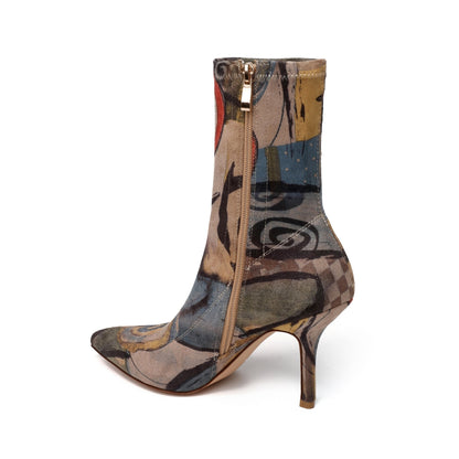 Georgia 89 Art Print Mid Calf Boots - vivianly | Shoes Handcrafted with Love - Mid Calf Boots