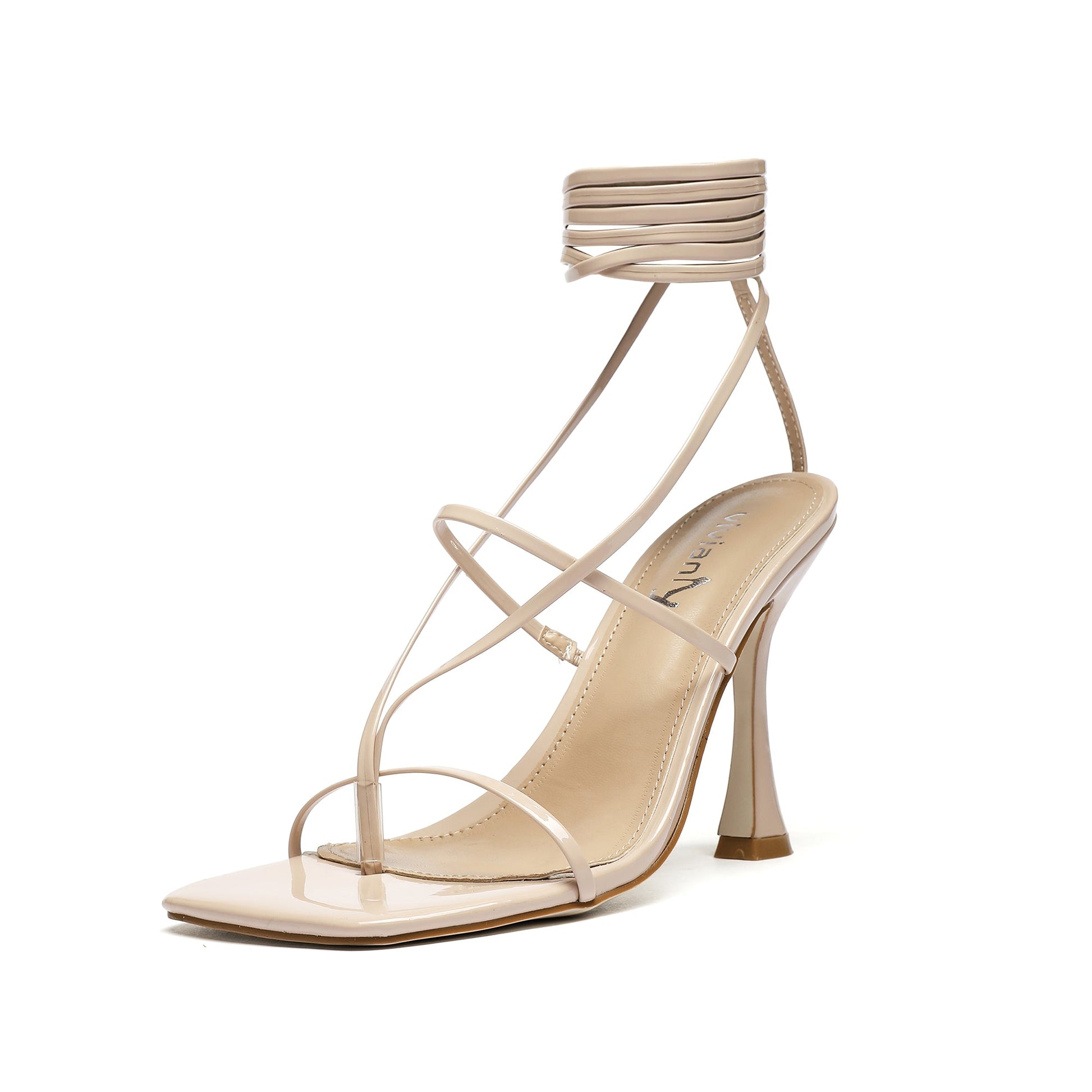 Kimi 104 Lace Up Strappy Heel Sandals - Vivianly Shoes - Stilettos