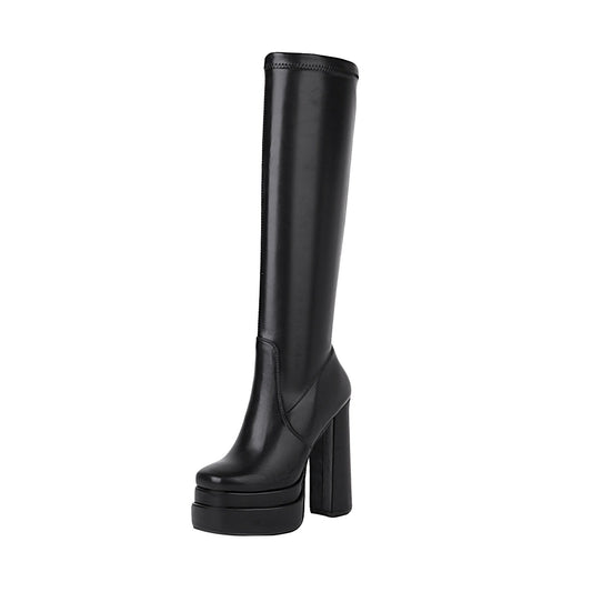 Maya 140 Tall Zipper Knee High Boots - Vivianly Shoes - Knee High Boots