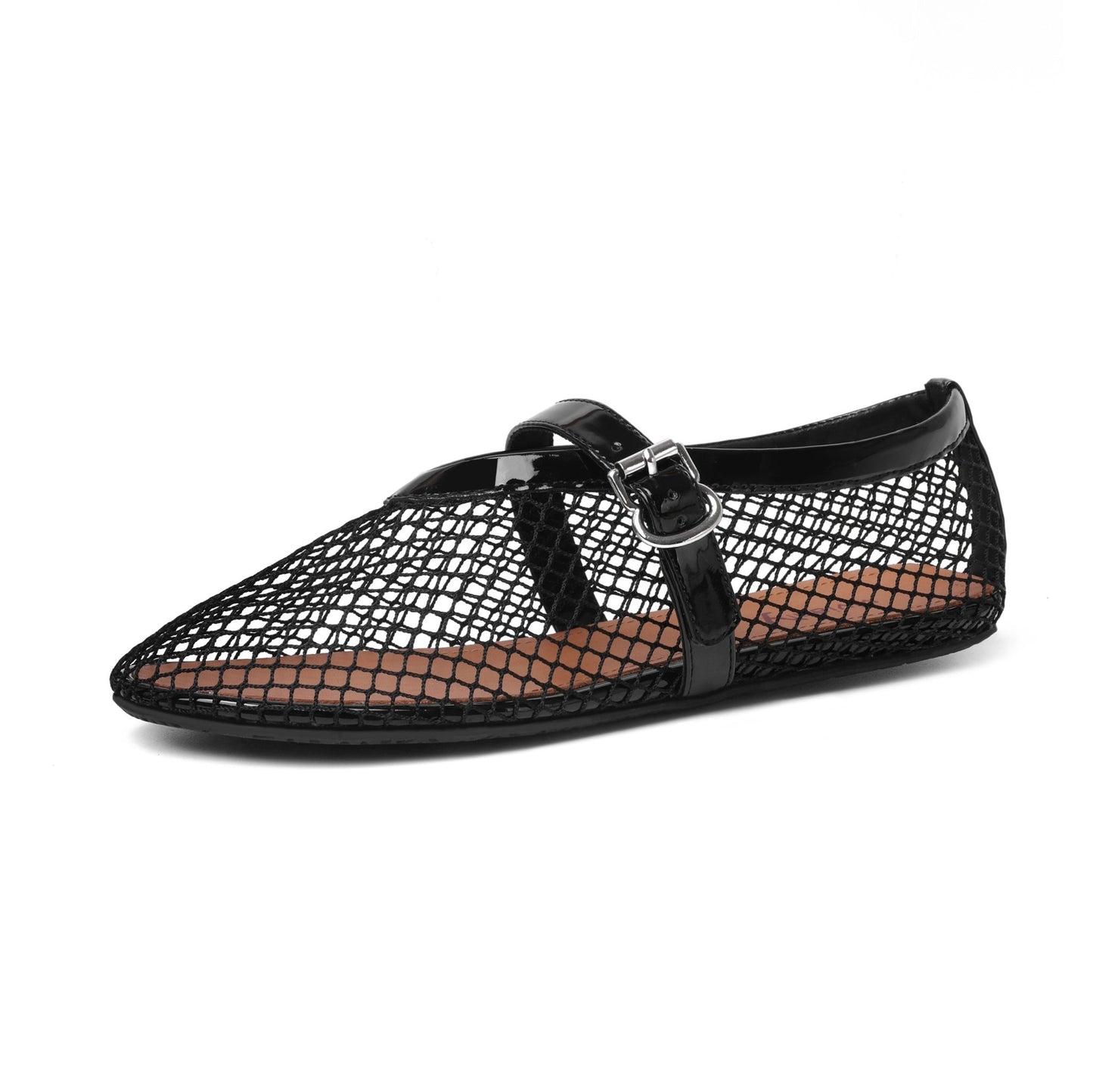 Perri Mesh Ballerina Flat Shoes - vivianly | Shoes Handcrafted with Love - Flats