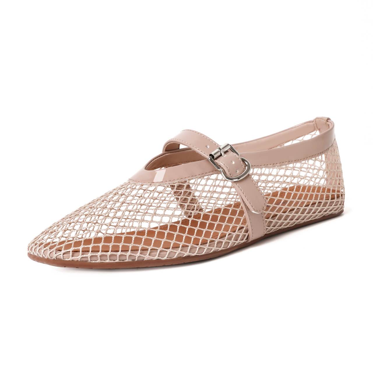 Perri Mesh Ballerina Flat Shoes - vivianly | Shoes Handcrafted with Love - Flats