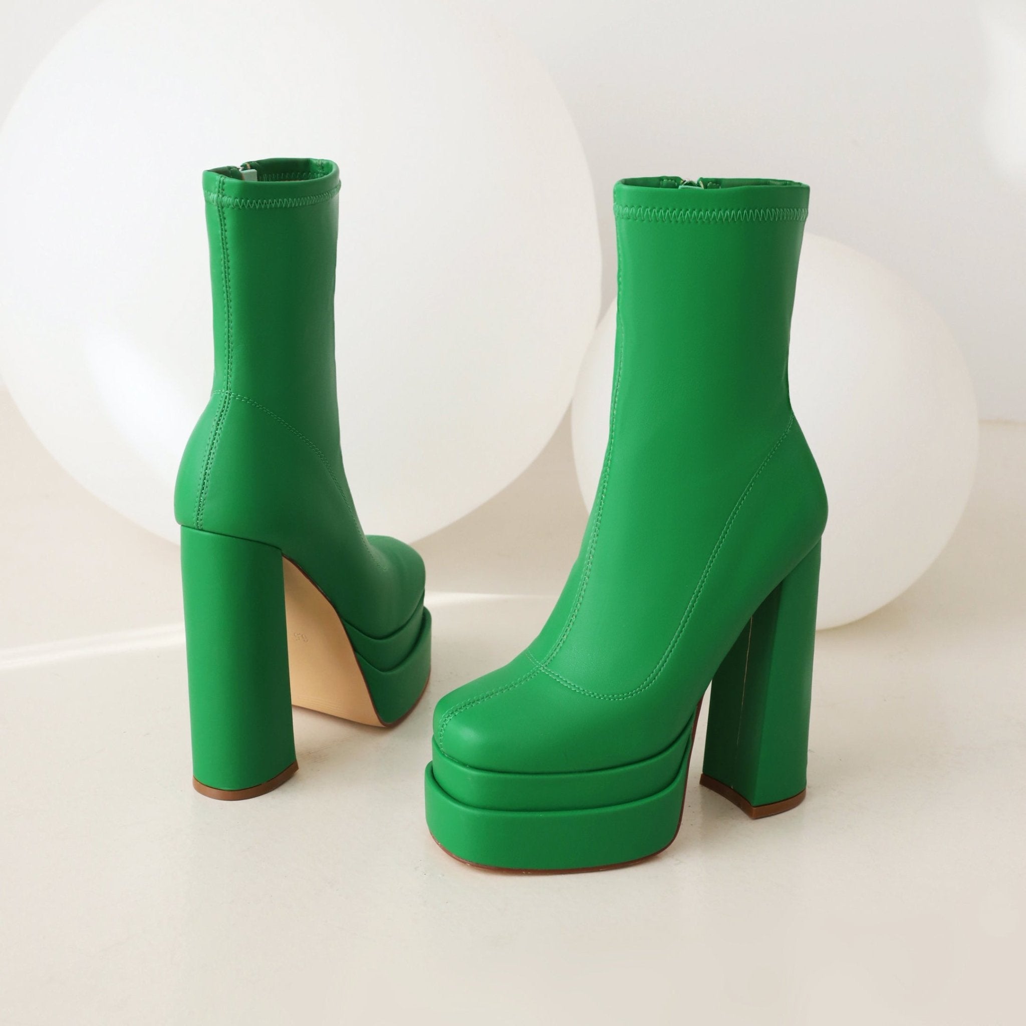 Green go go boots best sale